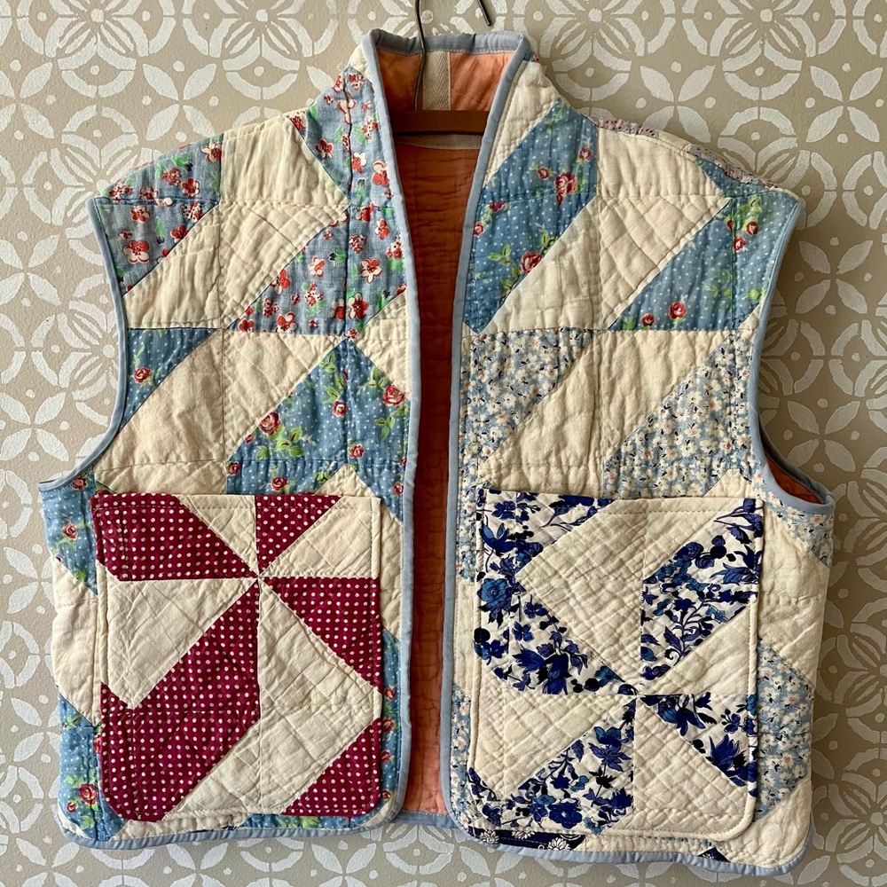 Handmade Women’s Quilted Vest with Pockets